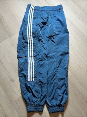 Adidas x Ivy Park Blue Iridescent Windbreaker Cargo Track Pants